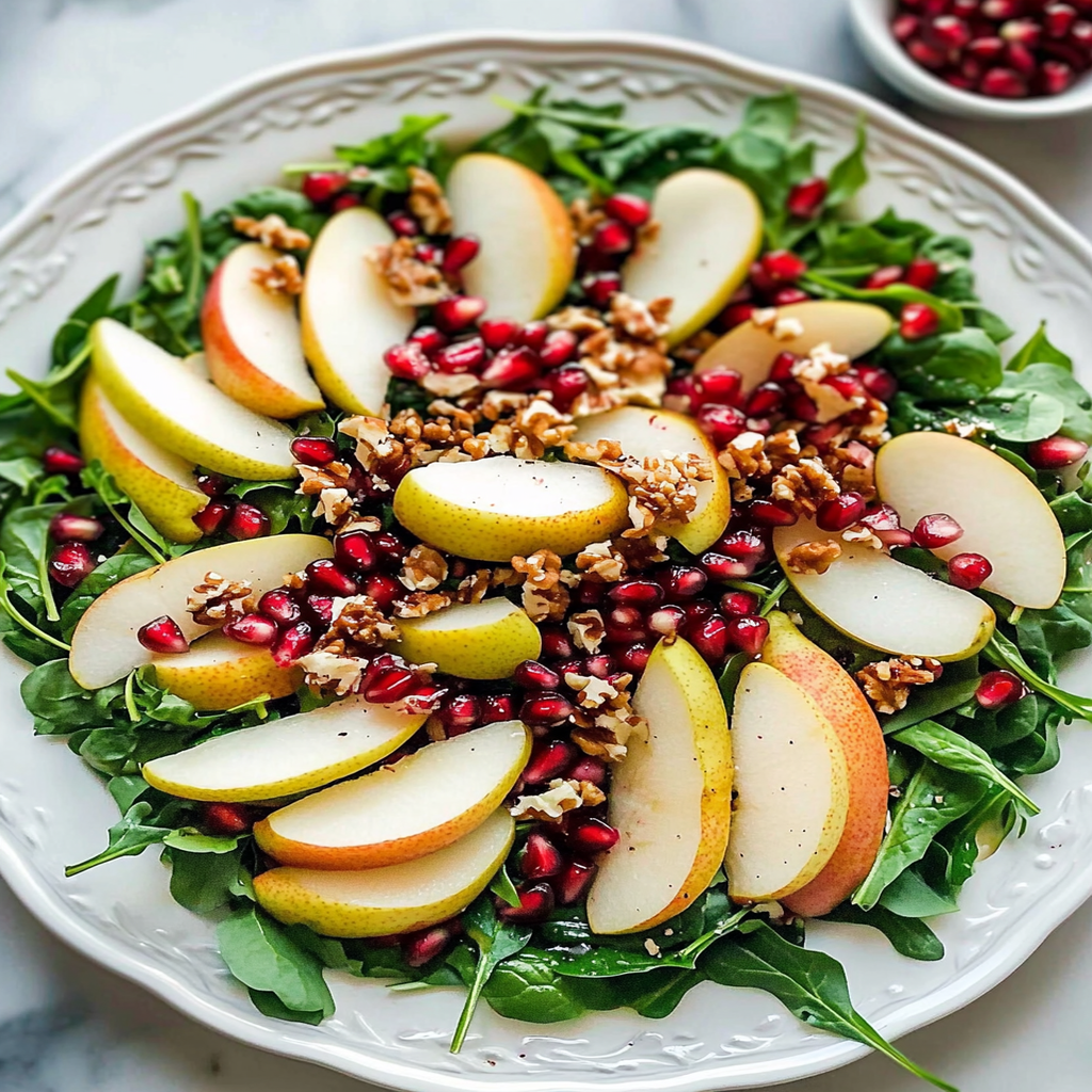 Vibrant & Nutritious: Your Guide to Pear Pomegranate Spinach Salad